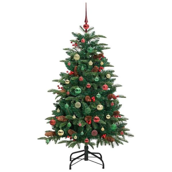 Kunstigt juletræ - EKSKLUSIV HUS - 150 cm - Grøn - Varm hvid LED - USB-forbindelse Grön