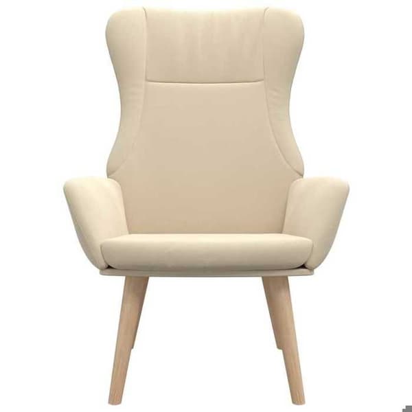 Maison Exclusive - Avkopplingsstol Creme Tyg Grädde
