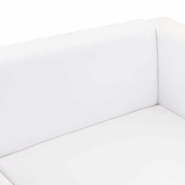 Maison Exclusive - 3-personers sofa i hvid kunstlæder Vit