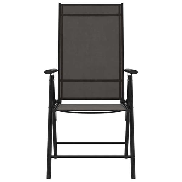 Maison Exclusive - 7 dele have spisebordssæt i sort aluminium Svart