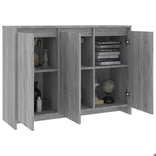 Maison Exclusive - Buffet Sonoma grå 102x33x75 cm Ingeniørtræ