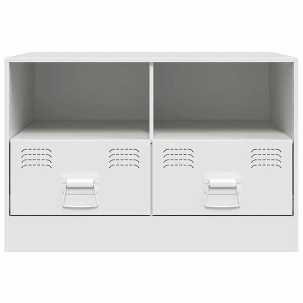 Maison Exclusive - TV-möbel vit 67x39x44 cm stål