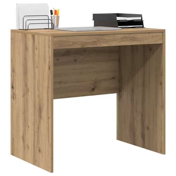 Maison Exclusive - Håndlavet egetræskontor 80 x 50 x 76 cm Ek