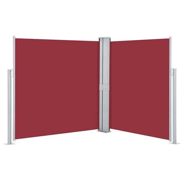 Maison Exclusive - Fällbart sidotak 170 x 600 cm Röd