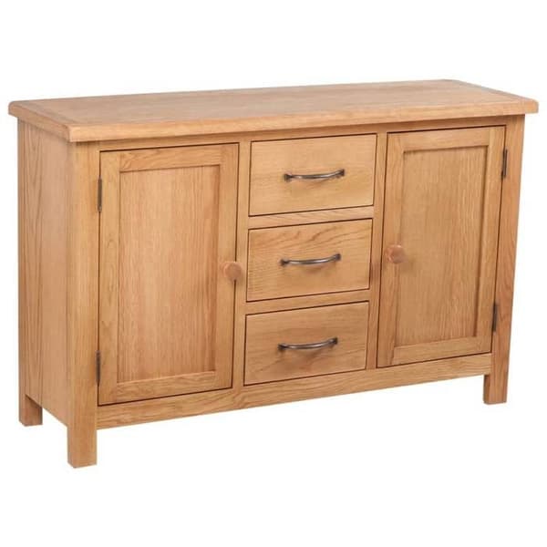 Buffé bas - Exklusivt hem - 3 lådor - Massivt ek - Rustik look