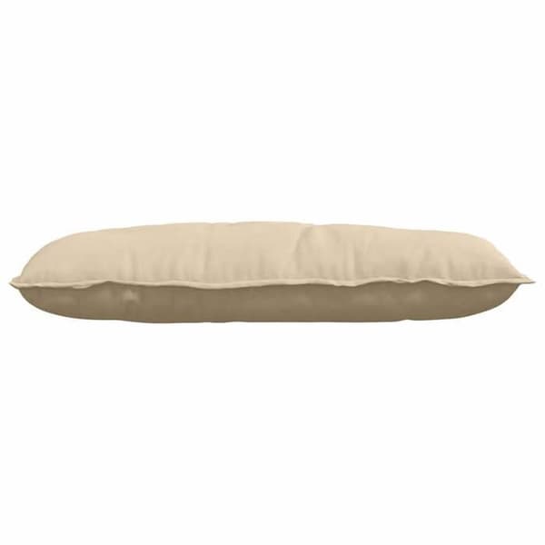 Maison Exclusive - Rygpude Creme 100 x 50 cm Mikrofiberstof