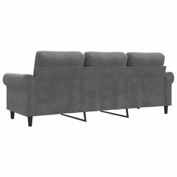 Maison Exclusive - 3-personers sofa i mørkegrå 180 cm velour