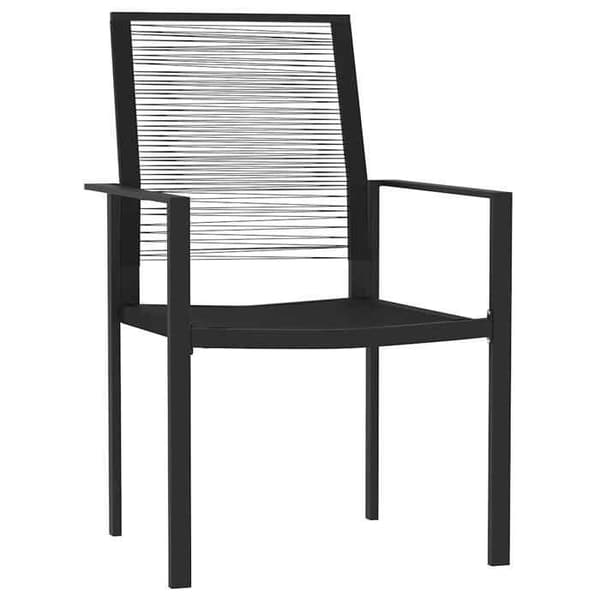 Maison Exclusive - Have spisebordssæt 7 dele Sort