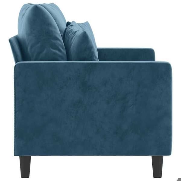 Maison Exclusive - Soffa 2-sits Blå 120 cm Sammet