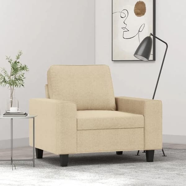 Maison Exclusive - Creme Stol 60 cm Stof