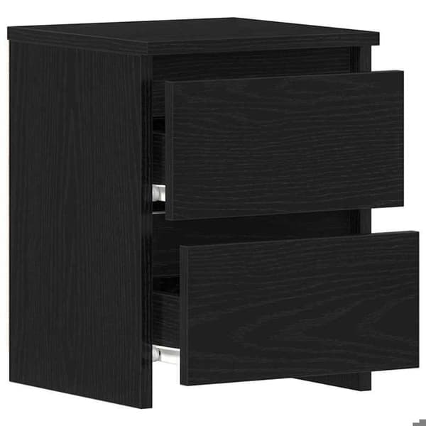 Maison Exclusive - Natbord 2 stk Sort eg 30 x 30 x 40 cm