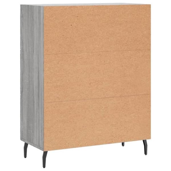 Maison Exclusive - Buffé Sonoma Grå 69,5x34x90 cm Ingenjörsträ Sonoma grå