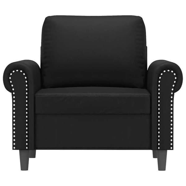 Maison Exclusive - Musta Tuoli 60 cm Keinonahkaa
