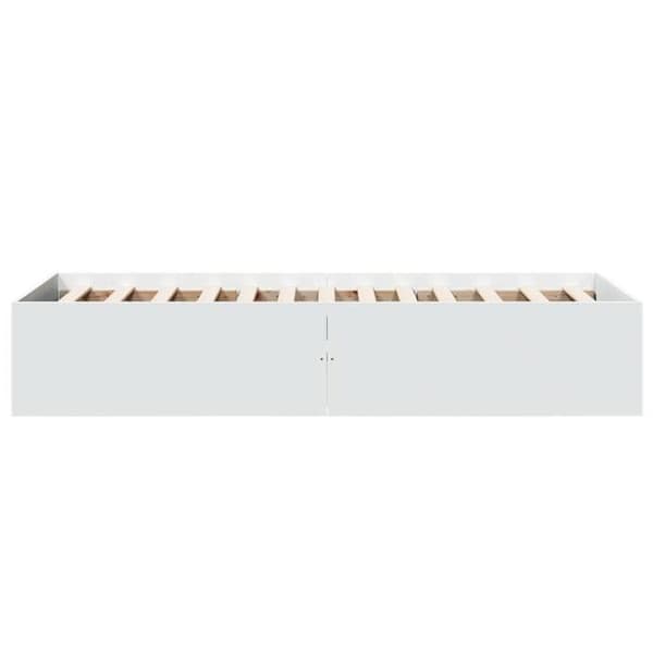 Maison Exclusive - Sängram utan madrass vit 90x190 cm