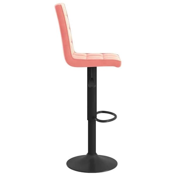 Maison Exclusive - Barstolar set om 2 rosa sammet
