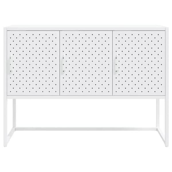 Maison Exclusive - Valkoinen buffet 105x35x75 cm Teräs