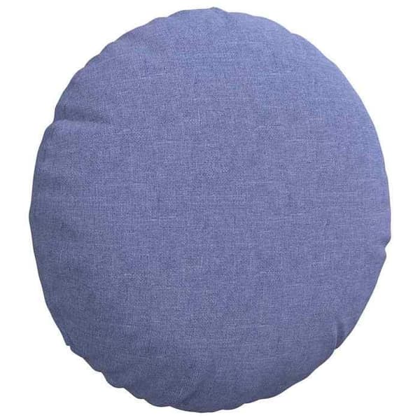 Sittkudde - EXKLUSIVT HEM - 2-pack - Rund - Denimblå - Fyllning fiber denim blå