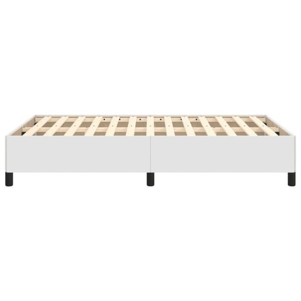Maison Exclusive - Sengestel uden madras hvid 120x190 cm kunstlæder Vit