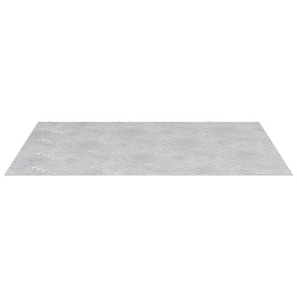 Maison Exclusive - Nez de marche 2 pc 50 x 40 cm Silver Aluminium Rektangulär Silver