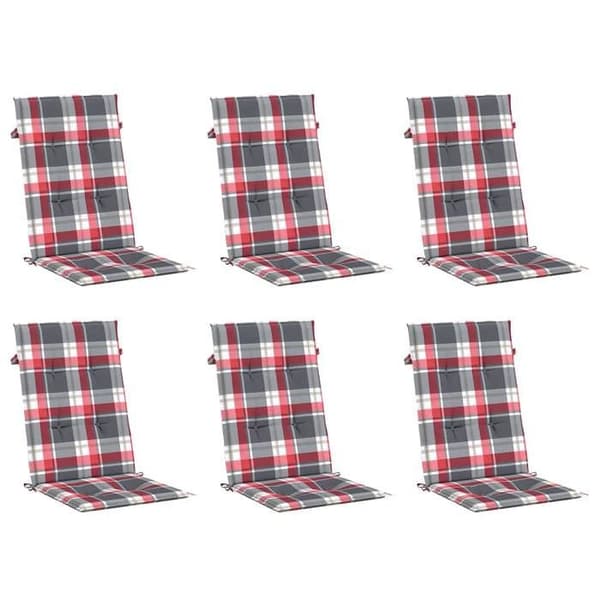 Maison Exclusive - Højryggede havestole puder sæt af 6 120x50x3cm