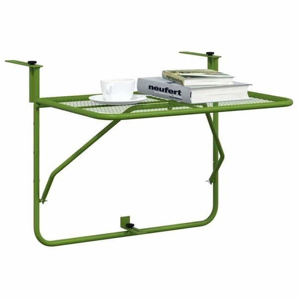 Maison Exclusive - Balkongbord Grön 60x40 cm Stål Grön
