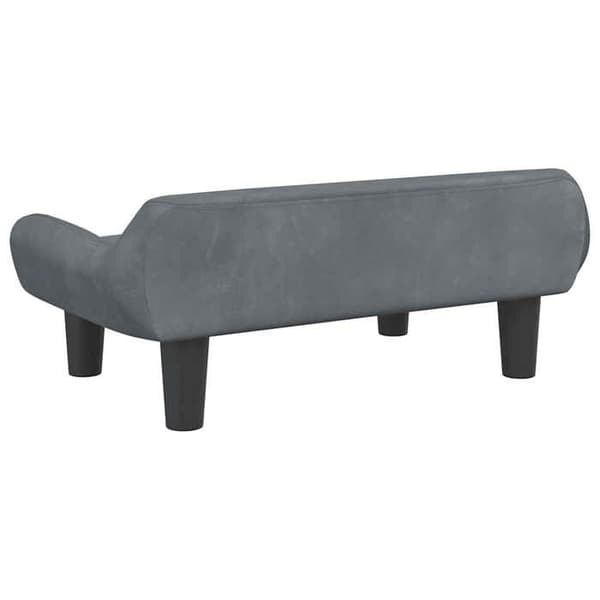 Maison Exclusive - Tummanharmaa koiranpeti 70x40x24 cm samettia Mörkgrå