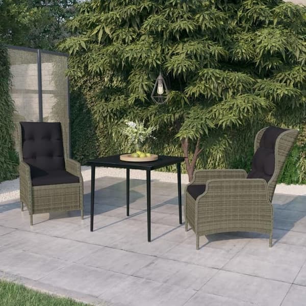 Maison Exclusive - Have spisebordssæt 3 stk Brun