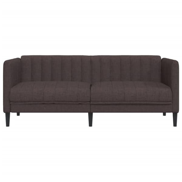 Maison Exclusive - Soffa för 2 personer mörkbrun tyg