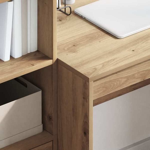 Maison Exclusive - Håndlavet egetræskontor 145,5 x 50 x 127 cm 2 stk.