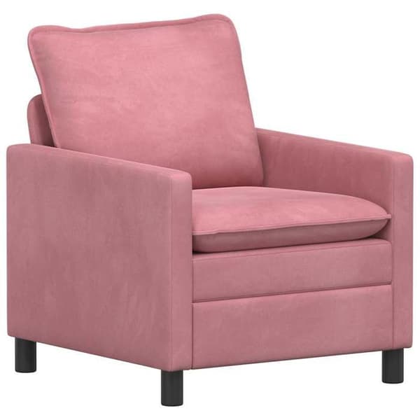 Maison Exclusive - Set av Soffor 2 st Rosa Sammet