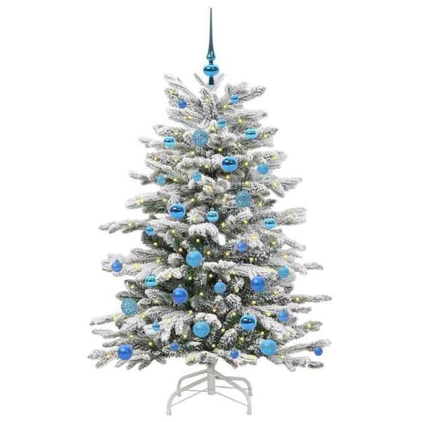Maison Exclusive - Kunstig Juletræ med Ledninger Hvid 150 cm Vit