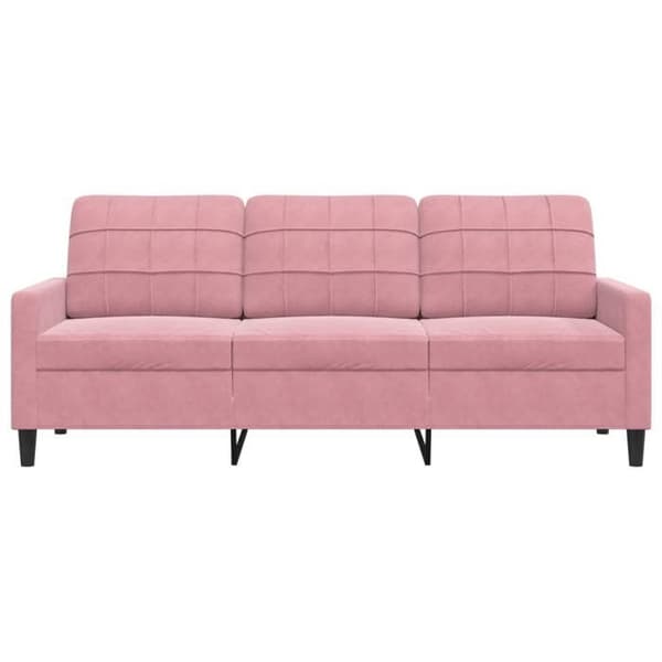 Maison Exclusive - Soffa 3-sits Rosa 180 cm Sammet