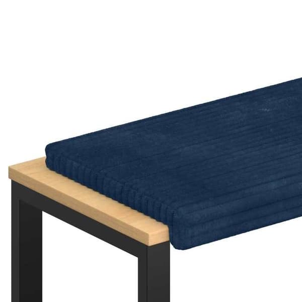 Maison Exclusive - Plyschbänk Kuddar i Blå Sammet