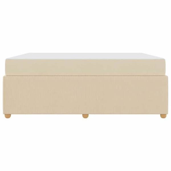 Maison Exclusive - Vuodekehys Kermansävy 180 x 200 cm kangas Grädde