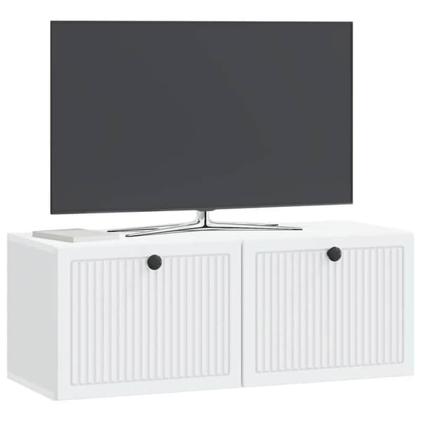Maison Exclusive - Väggmonterad TV-möbel Vit 78,5 x 31 x 30 cm Ingenjörsträ