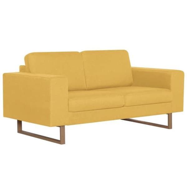 Maison Exclusive - 2-delars soffgrupp i gul tyg Gul