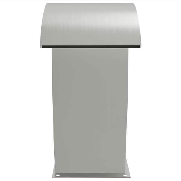 Poolfontæne - Eksklusivt hus - Rustfrit stål 304 - Indbyggede LED - 22x60x70 cm silver-