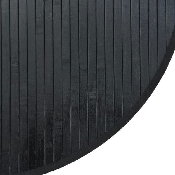 Maison Exclusive - Rund matta svart 80 cm bambu