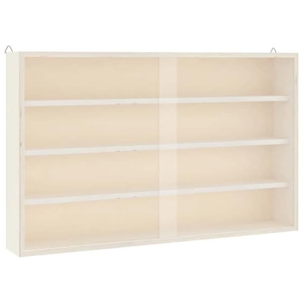 Maison Exclusive - Samling vitrineskab i træ med døre 60 x 8,5 x 37 cm