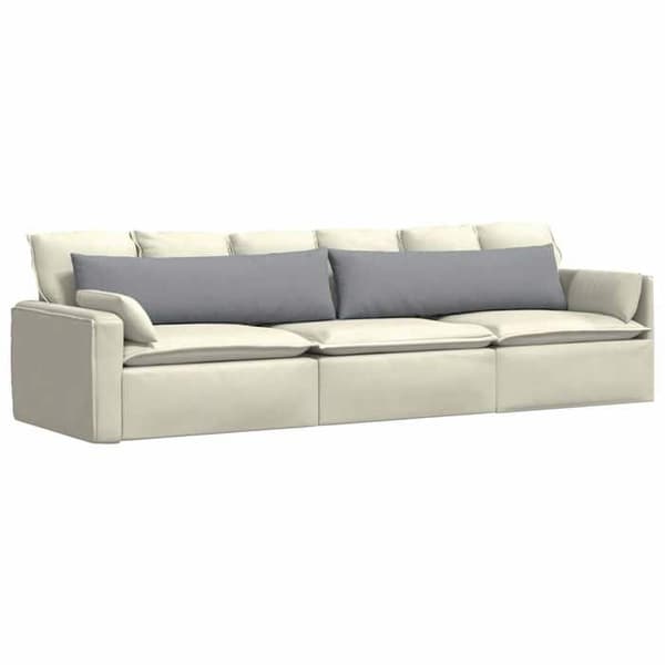 Maison Exclusive - Soffkuddar 2 st tyg Ljusgrå 145 x 40 cm Ljusgrått