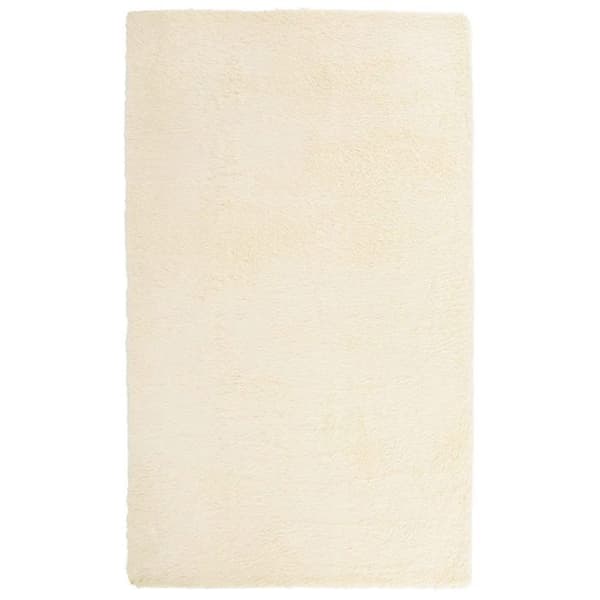 Shaggy tæppe - MAISON EXCLUSIVE - NAVARRA - Creme - 60x100 cm - Antiskrid polyester Grädde