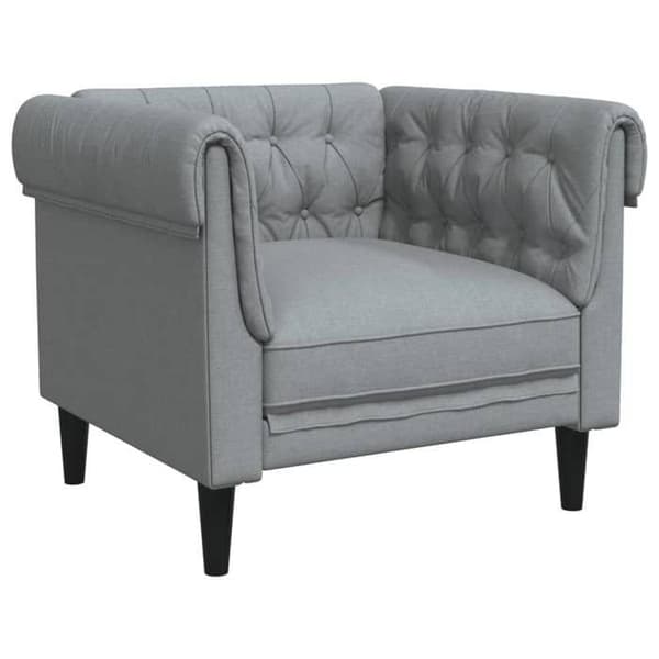 Maison Exclusive - Sæt af 3 sofaer lys grå stof