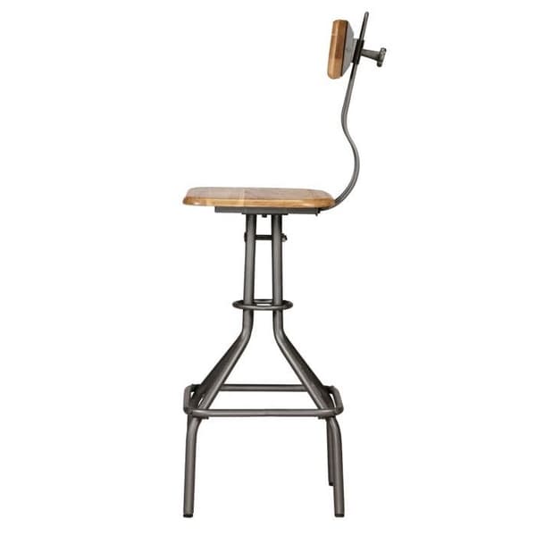 Maison Exclusive - Barstolar set om 2 i massivt återvunnet teak