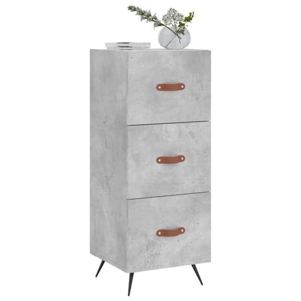Maison Exclusive - Buffet Grå beton 34,5x34x90 cm Ingeniørtræ