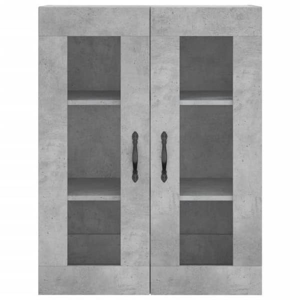 Maison Exclusive - Buffé hög Grå betong 69,5x34x180 cm Ingenjörsträ