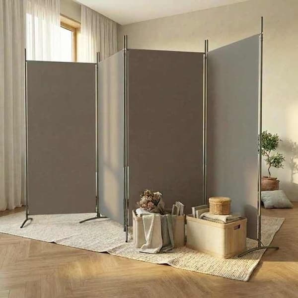 Maison Exclusive - Skillevæg 4 paneler Antracit 346x180 cm Stof