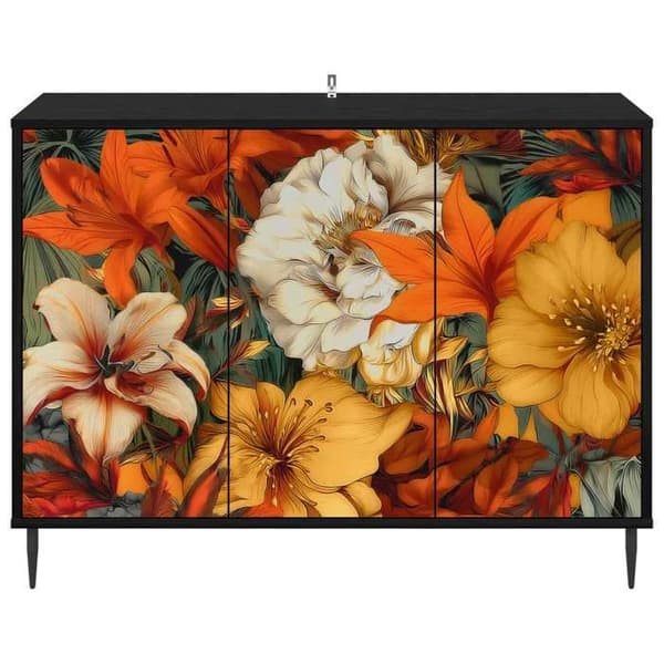 Maison Exclusive - Buffé GENNEP Svart ek 102 x 33 x 76 cm Ingenjörsträ