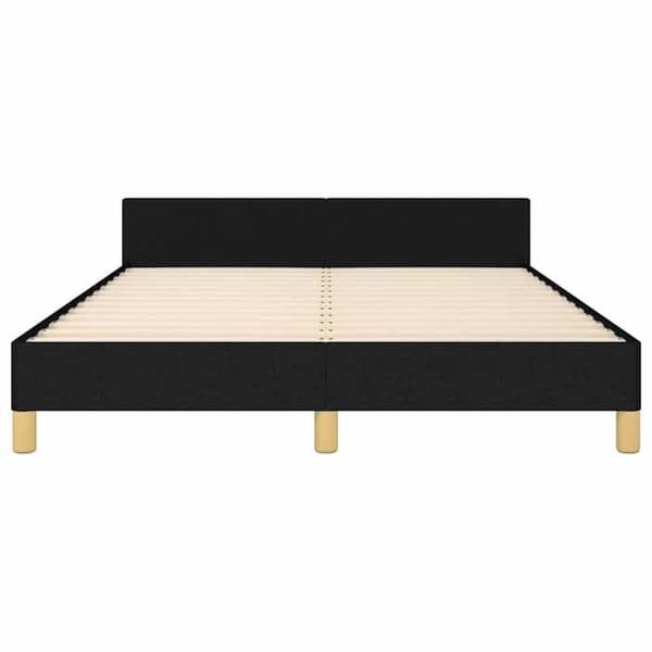 Maison Exclusive - Sengestel uden madras sort 140x200 cm stof