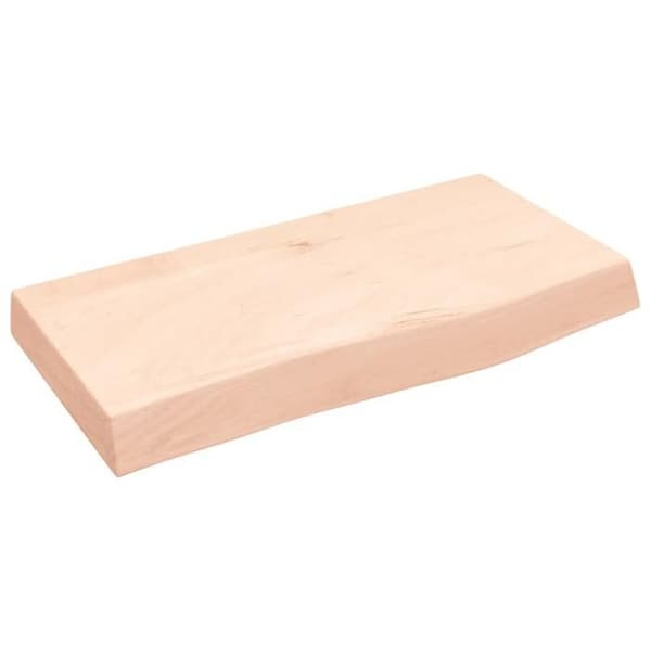 Maison Exclusive - Væghylde 60x30x(2-6) cm ubehandlet massiv egetræ