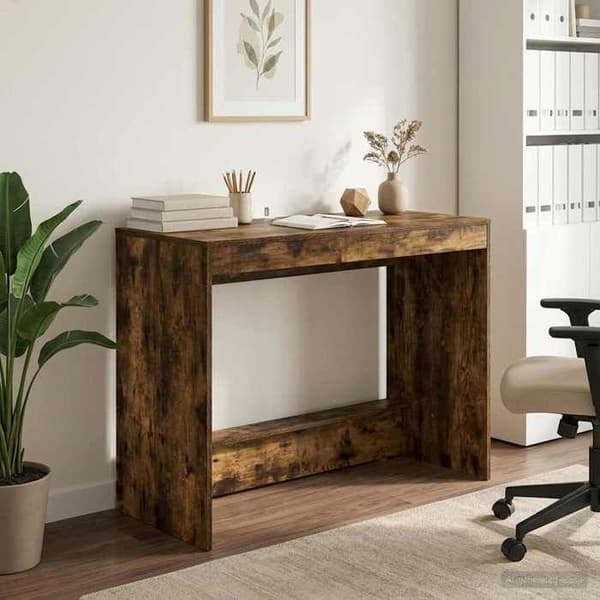 Maison Exclusive - Savupuu engineering-wood työpöytä 100 x 45 x 75 cm